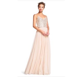 Adriana Papell Sequence Two- Piece Gown